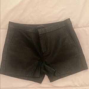Banana Republic Black faux leather Tailored Shorts